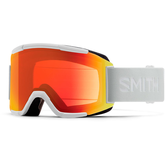 Smith Squad Ski Goggles White Chromapop Photochromic Red Flash/CAT2