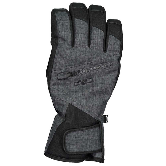 Cmp Fleece 6525100 Gloves Black,Grey 8 Man