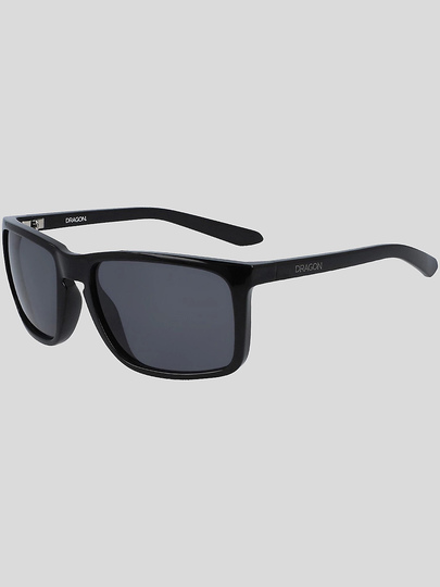 Dragon Melee Shiny Black Sunglasses smoke