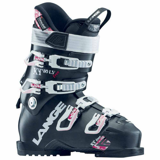 Lange Xt Free 80 Lv Alpine Ski Boots Black 24.5