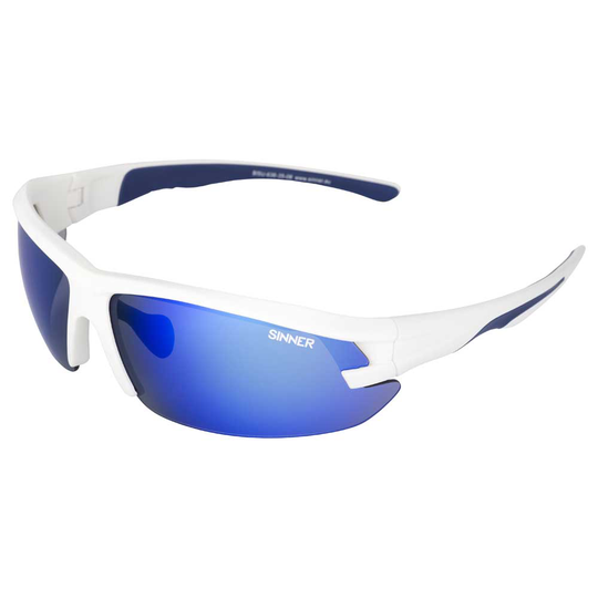 Sinner Speed Single Sunglasses White,Blue PC Blue Revo/CAT3