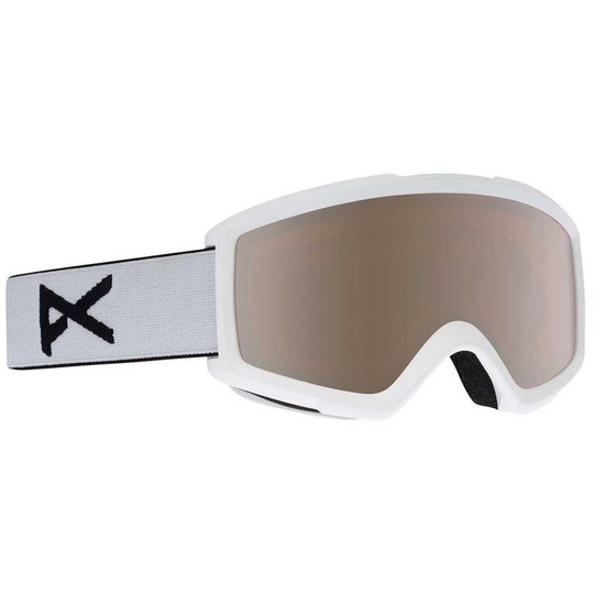 Anon Helix 2.0 Ski Goggles White Silver Amber/CAT2+Amber/CAT1