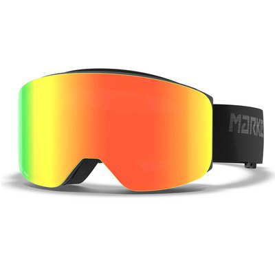 Marker Squadron Ski Goggles Black Blue HD Mirror/CAT3