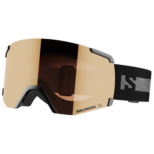 Salomon S/view Access Ski Goggles Black Orange/CAT 2