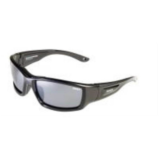 Sinner Indianhead Mirror Sunglasses Black Sintec Smoke Flash Mirror/CAT3