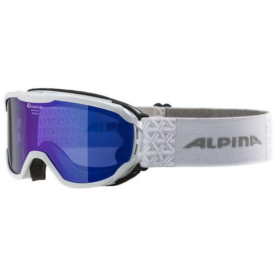 Alpina Pheos M Ski Goggles Junior White,Blue Light Grey / Clear mm Blue/CAT3