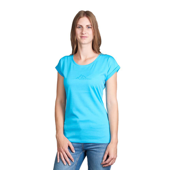 Fischer Mountain Short Sleeve T-shirt Blue 36 Woman