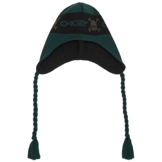 Oakley Apparel Tc Skulls Flaps Beanie Green Man