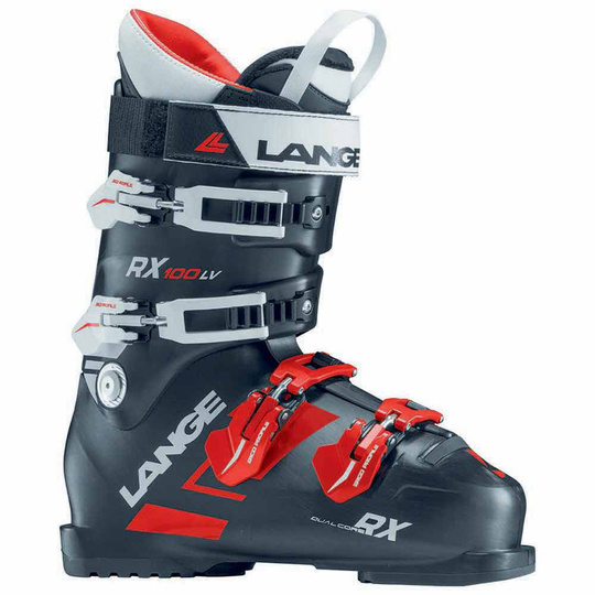 Lange Rx 100 L.v Alpine Ski Boots Black 26.5