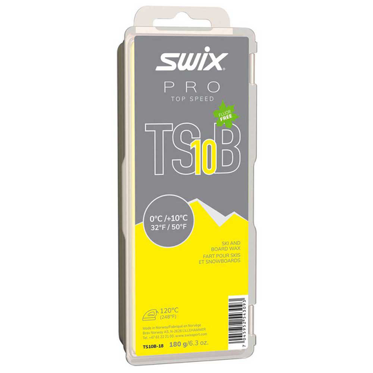 Swix Ts10 0ºc/+10ºc 180 G Board Wax Yellow,Grey