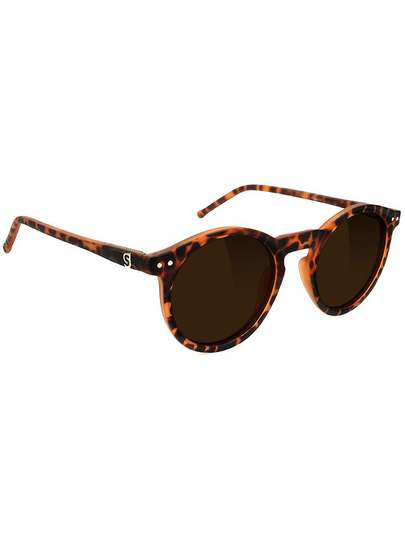 Glassy Premium Polarized Matte Tortoise Sunglasses brown