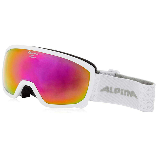 Alpina Scarabeo Jr Q Lite Ski Goggles White Mirror/CAT2