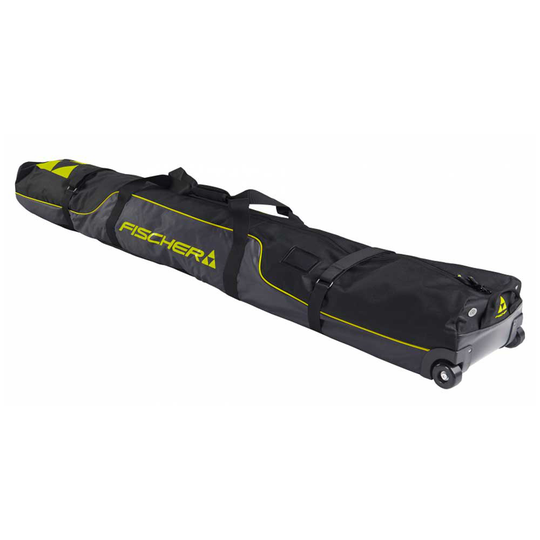 Fischer Alpine Race Wheels Ski Bag 2 Pairs Black 195 cm