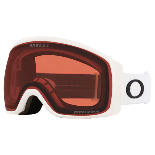 Oakley Flight Tracker M Prizm Ski Goggles White Prizm Garnet/CAT2