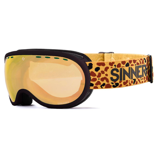 Sinner Vorlage S Ski Goggles Golden Double Full Gold Mirror Vent/ CAT3
