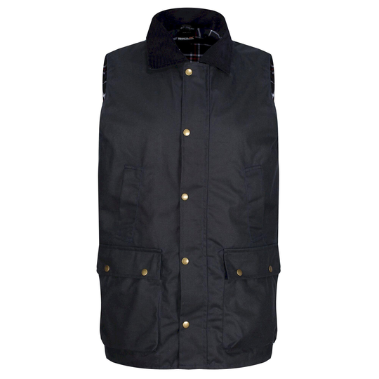 Mens Banbury Waxed Body Warmer (navy)