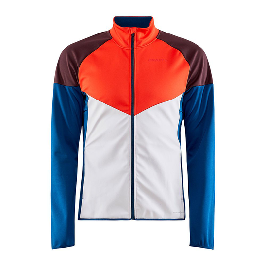 Craft Glide Block Jacket White,Orange,Blue S Man
