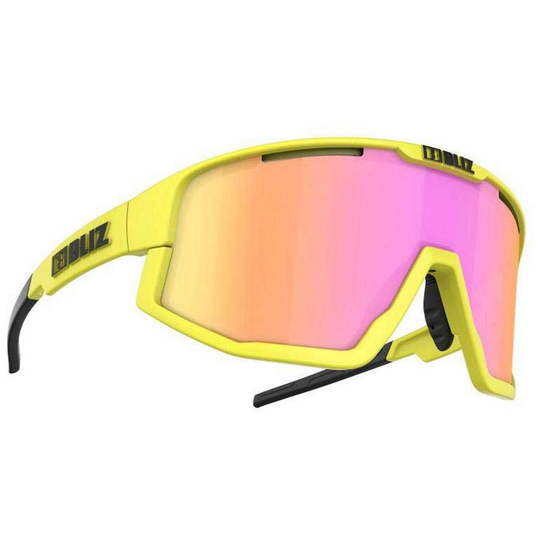 Bliz Fusion X-jawbone Black Sunglasses Yellow Brown With Purple Multicoating/CAT3