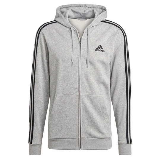 Essentials French Terry 3-stripes Full-zip Hoodie