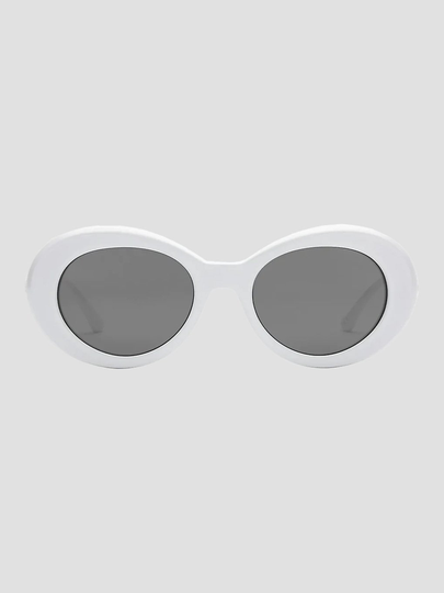 Volcom Stoned Gloss White Sunglasses gray silver