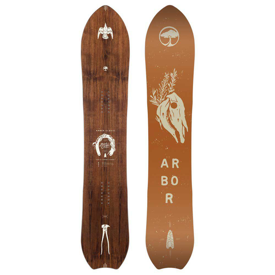 Arbor Clovis Snowboard Brown 159