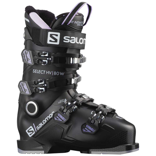 Salomon Select Hv 80 Alpine Ski Boots Woman Black 22.0-22.5