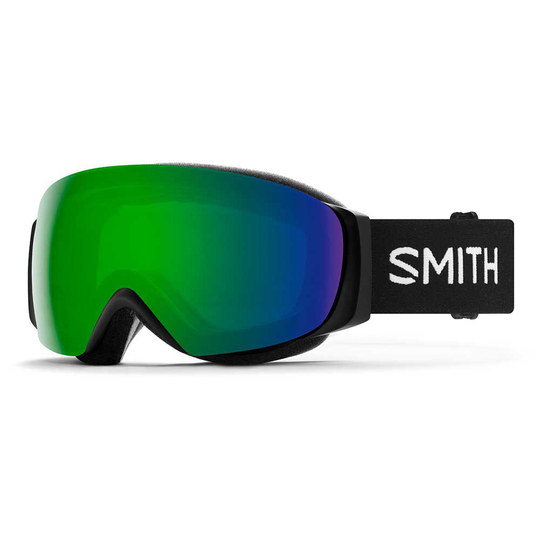Smith I/o Mag S Ski Goggles Black Chroma PopSun Green Mirror/CAT3