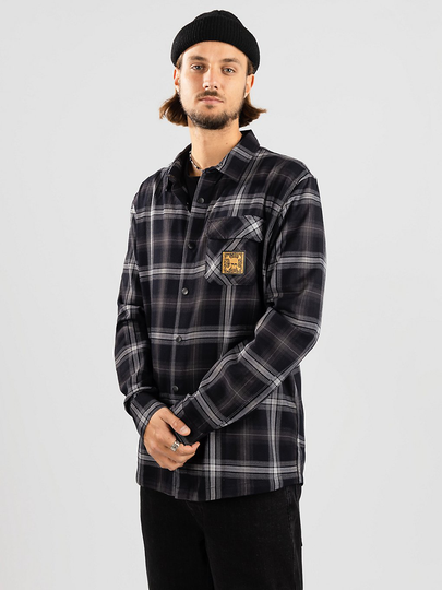 Oakley TC Skull Flannel Shirt grey check