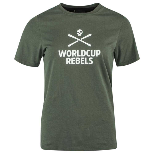 Head Race Short Sleeve T-shirt Green L Woman