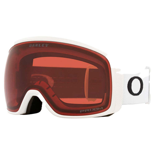 Oakley Flight Tracker L Prizm Ski Goggles White Prizm Garnet/CAT2