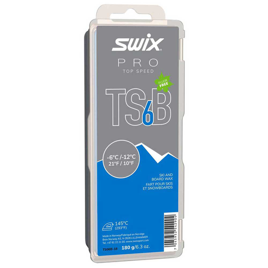 Swix Ts6 -6ºc/-12ºc 180 G Board Wax Blue,Grey