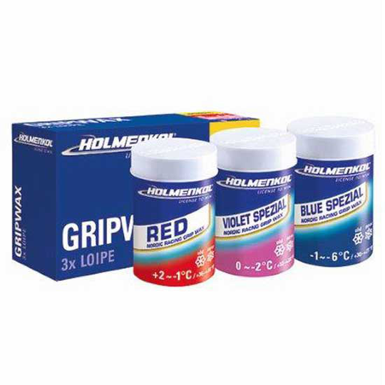 Holmenkol 3 x loipe grip Wax 3x45 Gr Multicolor